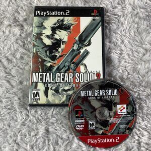 Metal Gear Solid 2 Sons of Liberty (Sony PlayStation 2, 2001) PS2 Disc and Case